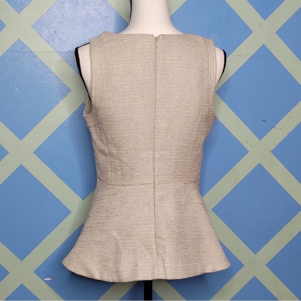 Banana Republic Sleeveless Peplum Top, size 6.